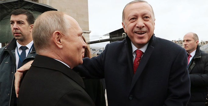 Cumhurbaşkanı Erdoğan ile Putin bir araya geldi