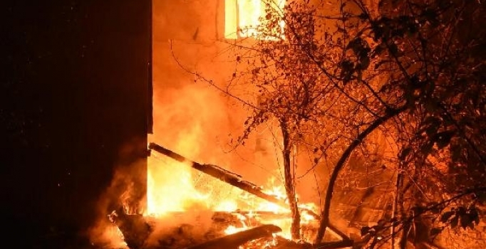 Kütahya'da korkutan yangın