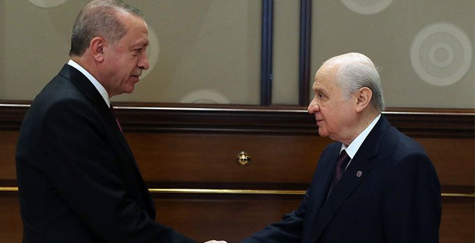 Son dakika! Beştepe'de ittifak zirvesi ... Erdoğan ile Bahçeli görüştü