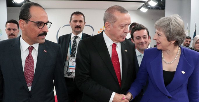 Cumhurbaşkanı Erdoğan, İngiltere Başbakanı May ile görüştü