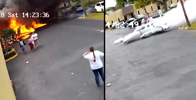 ABD'de uçak terapi merkezine çarptı: 2 ölü