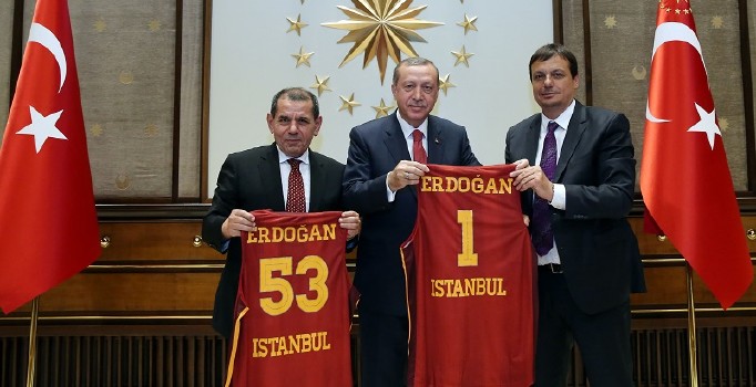 Cumhurbaşkanı Recep Tayyip  Erdoğan ile Galatasaray Odeabank bir görüşme gerçekleştirdi