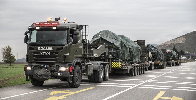 Suriye sınırına askeri sevkiyat