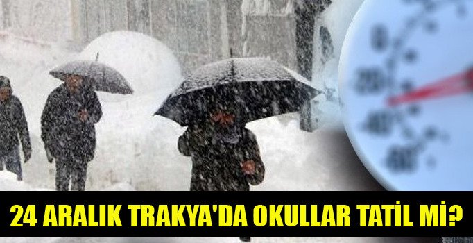 Meteoroloji'den Trakya için kuvvetli kar uyarısı
