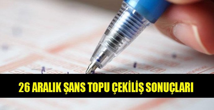 Şans Topu çekilişinde büyük ikramiye 1.5 milyon lira