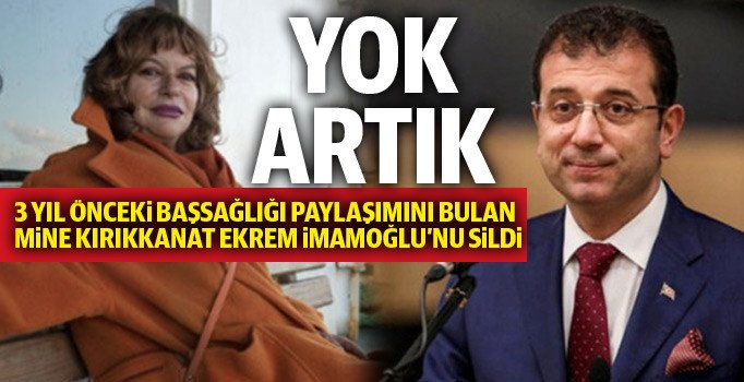 Mine Kırıkkanat, İmamoğlu'nun başsağlığı paylaşımına tahammül edemedi: Oy yok