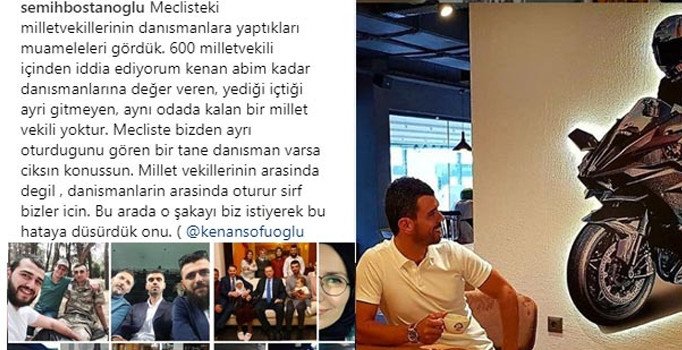 Kenan Soğfuoğlu'nun danışmanı Bostanoğlu, görevinden istifa etti