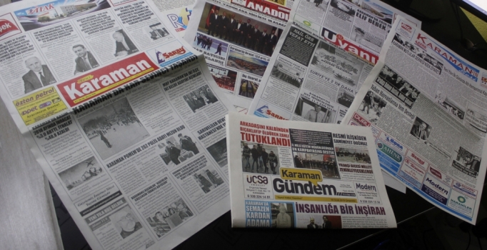 Karaman'da günlük 6 gazete, haftalık yayın kararı aldı