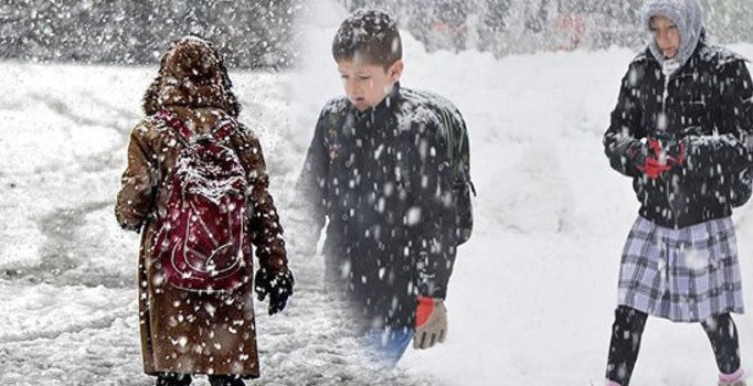 Bu gün hangi il ve ilçelerde okullar tatil?