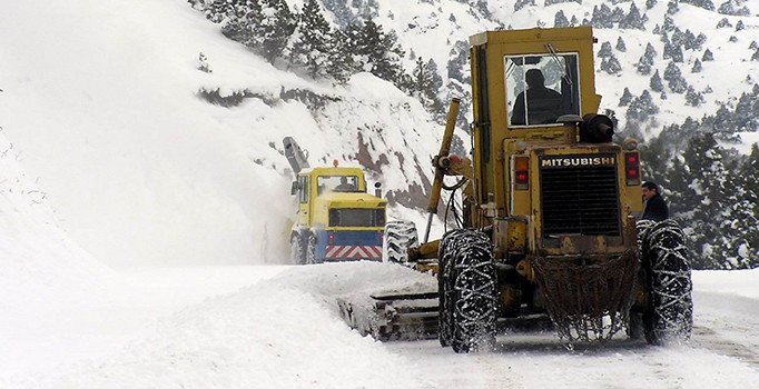 Erzincan’da 279 köy yolu ulaşıma kapandı