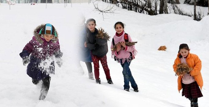 Manyas’ta okullara kar tatili