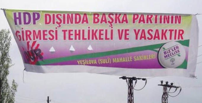 Kan akan musluktan sonra 
HDP'den tehdit dolu yeni afiş