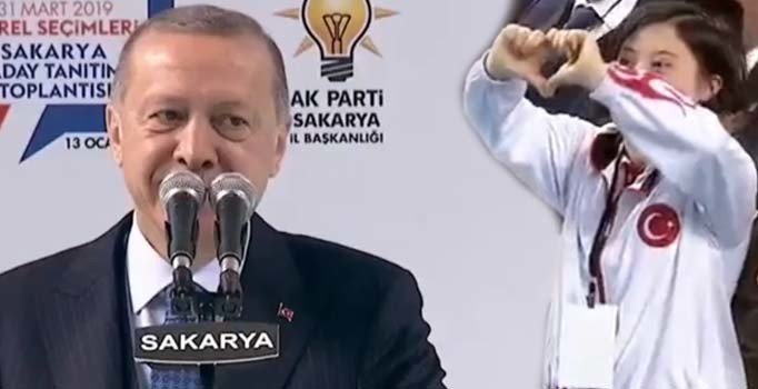 Erdoğan ile down sendromlu kızın dikkat çeken diyaloğu