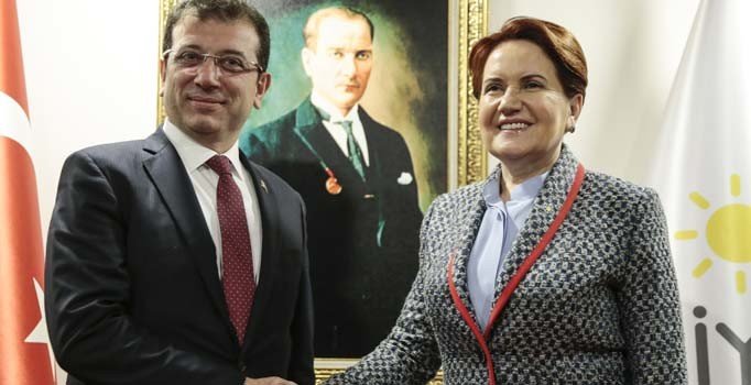 İYİ Parti Genel Başkanı Akşener, İmamoğlu'nu kabul etti