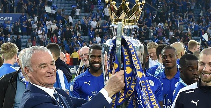 Leicester City Premier Lig kupasına kavuştu
