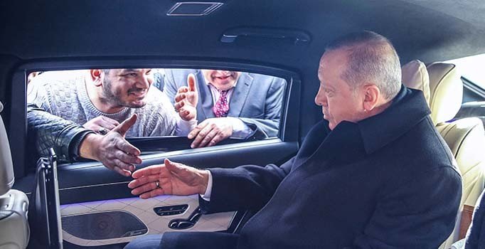 Cumhurbaşkanı Erdoğan, minibüsçüleri dinledi