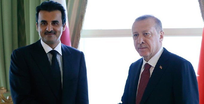 Cumhurbaşkanı Erdoğan Katar Emiri Al Sani ile görüştü