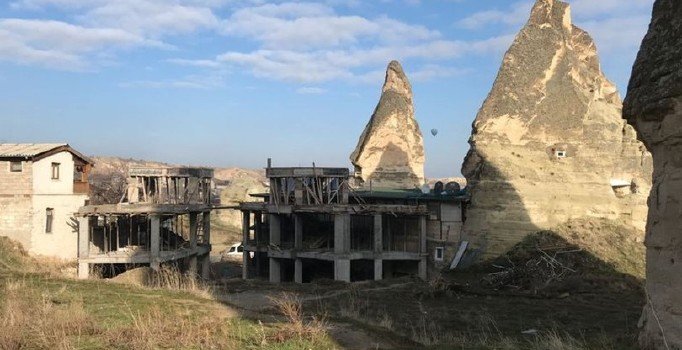 Peri bacalarına yapılan inşaat hakkında yıkım kararı