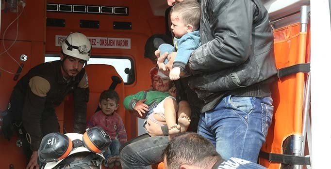 İdlib'e son 24 saatte 13 sivil noktaya roketli saldırı