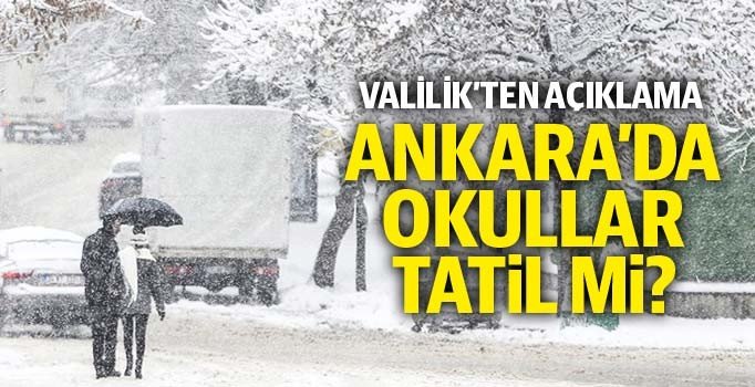Ankara'da yarın okullar tatil mi? 25 Şubat 2019 Ankara Valiliği açıkalması