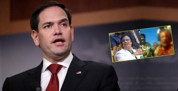 Maduro'ya Kaddafi fotoğrafıyla tehdit