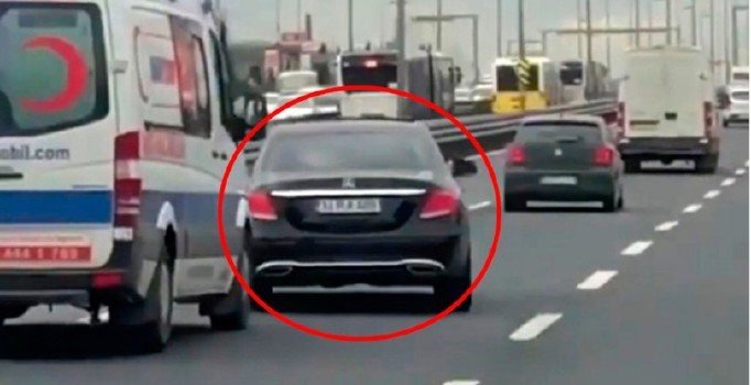 Ambulansa yol vermeyen sürücüye bin 320 lira ceza