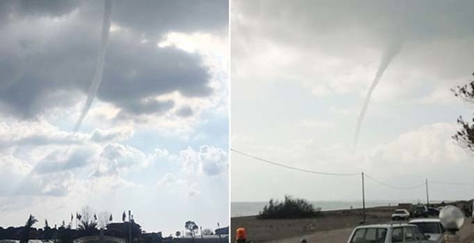 Antalya Kumluca'da hortum paniği