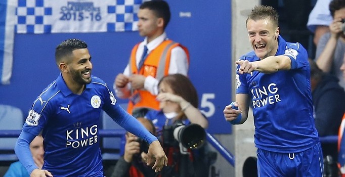 Premier Lig'de 'Leicester Masalı' Vardy ve Mahrez ile gerçek oldu
