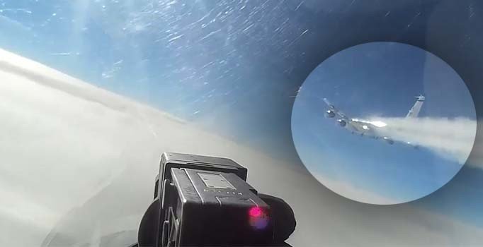 ABD uçağına, Rus müdahelesi! | Video