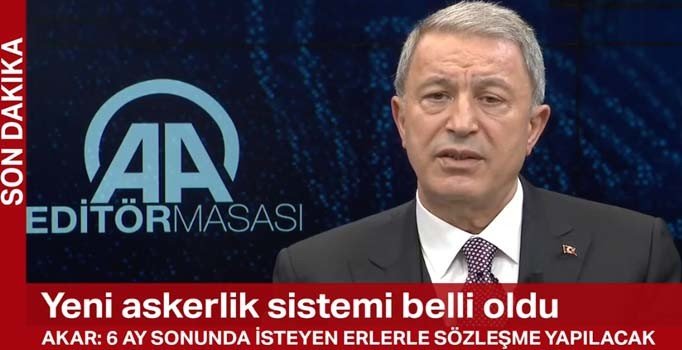 Hulusi Akar'dan yeni askerlik sistemi açıklaması: 12 ayı tamamlayan erler astsubay olabilecek