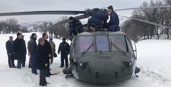 Son dakika ! Tunceli'de polis helikopteri zorunlu iniş yaptı