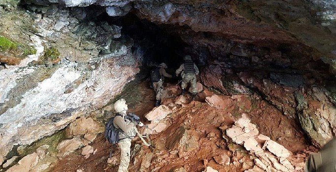 Mardin Dargeçit'te teröristlerin sığındığı mağaraya operasyon