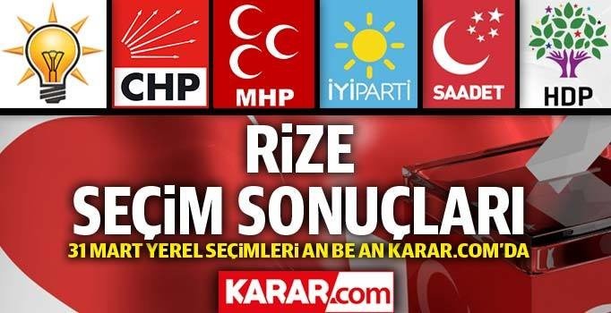 Rize seçim sonuçları 2019: 31 Mart Rize AK Parti oy oranı CHP oy oranı!