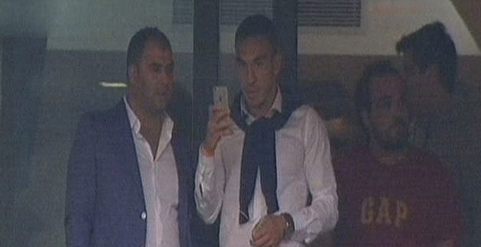 Galatasaray tribünlerinde sürpriz isim