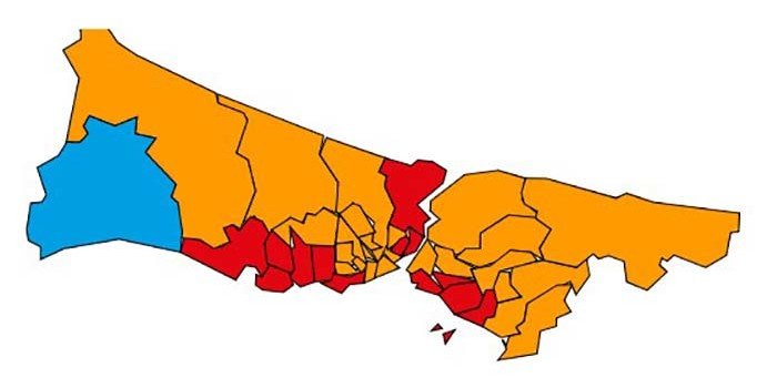 İstanbul'da 4 ilçe el değiştirdi