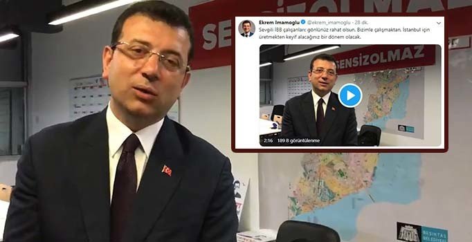 İmamoğlu, İBB çalışanlarına video ile seslendi