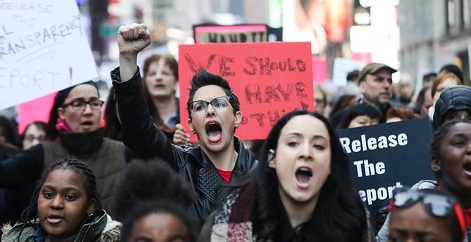 New York'ta 'Mueller raporu' protestosu
