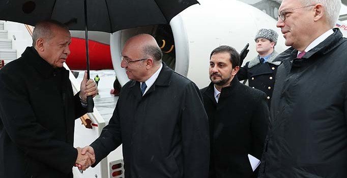 Cumhurbaşkanı Erdoğan Rusya'da: Putin ile görüşecek