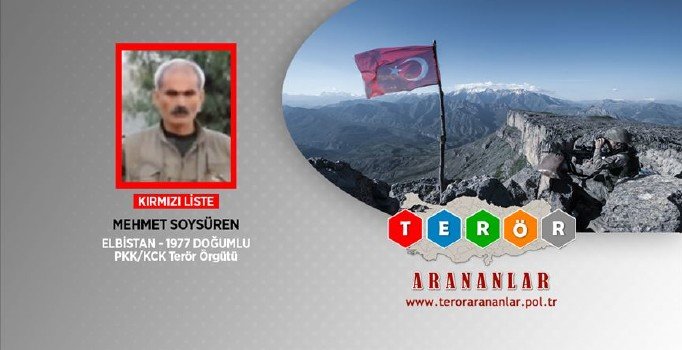PKK'nın elebaşılarından Mehmet Soysüren etkisiz hale getirildi
