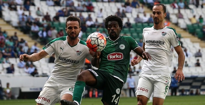 Torku Konyaspor, Timsah Arena'da Bursaspor ile 1-1 berabere kaldı