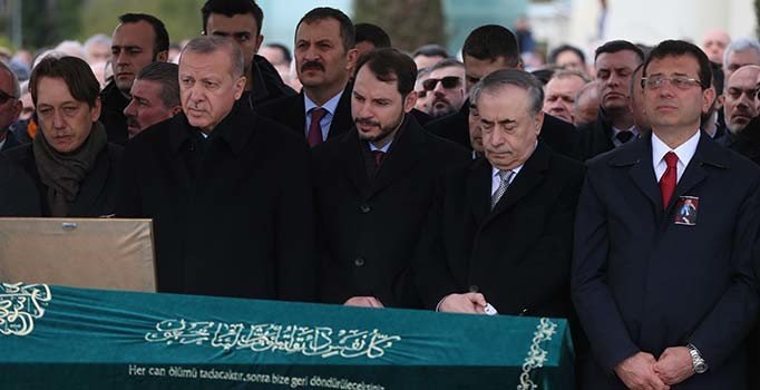 Erdoğan ile İmamoğlu Atalay Şahinoğlu'nun cenaze törenine katıldı