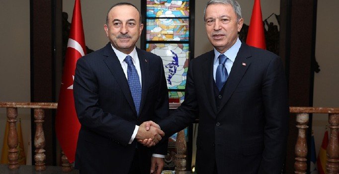 MSB: Hulusi Akar ve Mevlüt Çavuşoğlu bir araya geldi