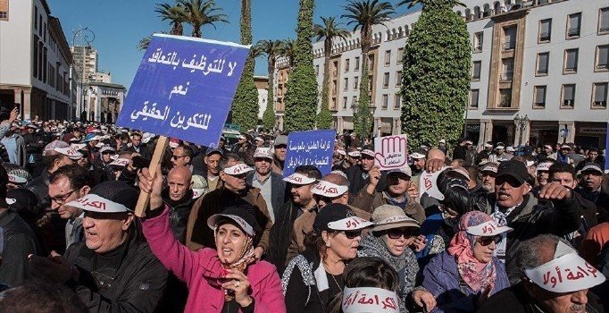 Fas'ta sözleşmeli öğretmenler yeniden eğitime başlayacak