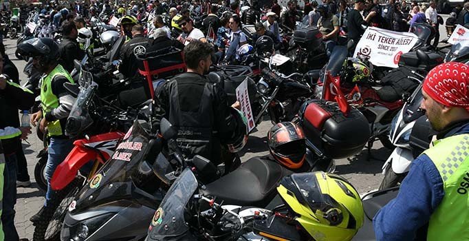 Motosiklet tutkunlarından kadın ve çocuk istismarına tepki