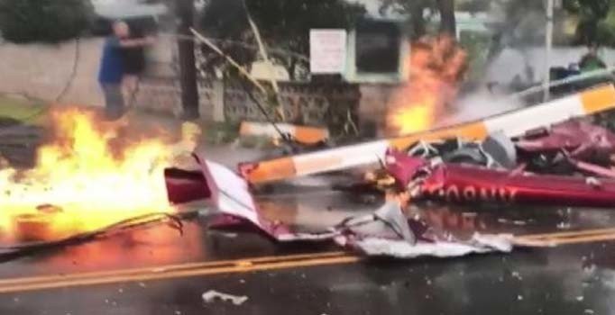 Hawaii’de helikopter düştü: 3 ölü