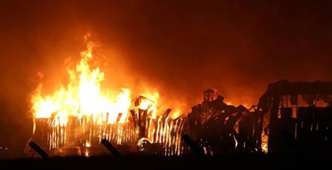 Eskişehir'de fabrika yangını!