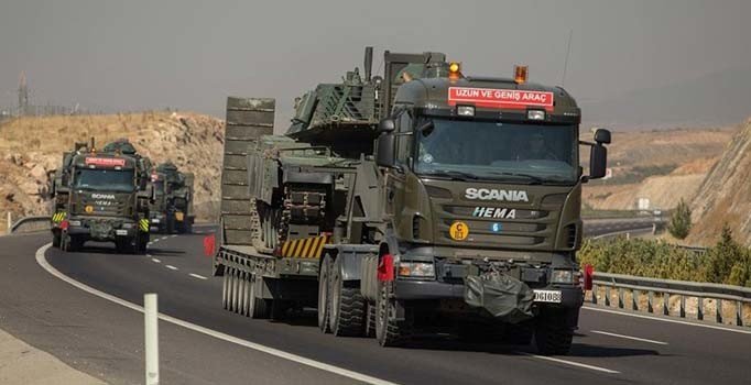 Suriye sınırına askeri sevkiyat