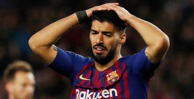 Luis Suarez 4 ila 6 hafta yok