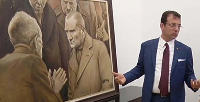 İmamoğlu'nun gönderildi dediği Atatürk tablosu ortaya çıktı