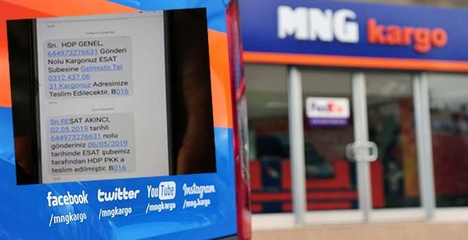 MNG Kargo'dan "Gönderiniz HDP/PKK'ya ulaşmıştır" mesajı